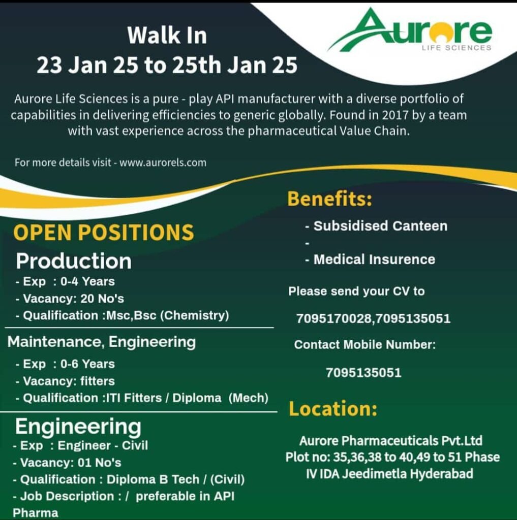Walk-In Drive at Aurore Life Sciences