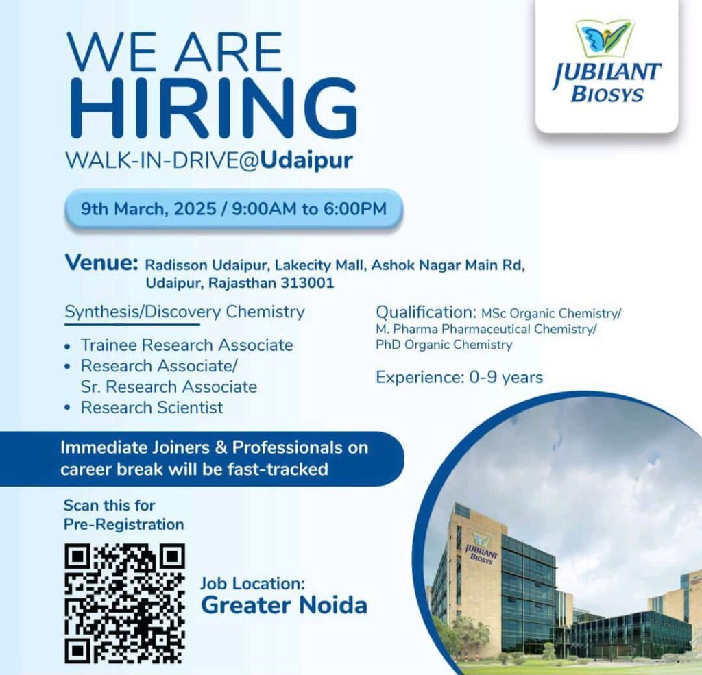 Jubilant Biosys Walk-in Drive Jubilant Biosys Walk-in Drive