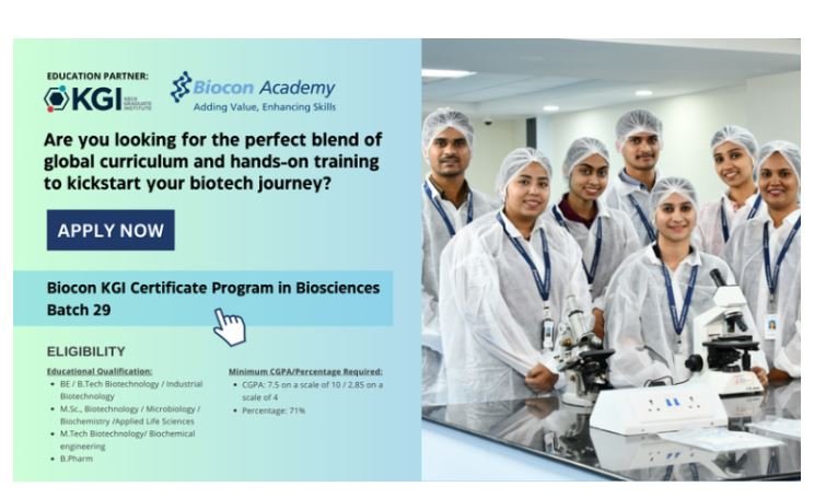 Biocon KGI Biosciences Program