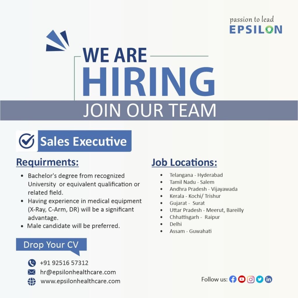 Sales Executive, Medical Equipment