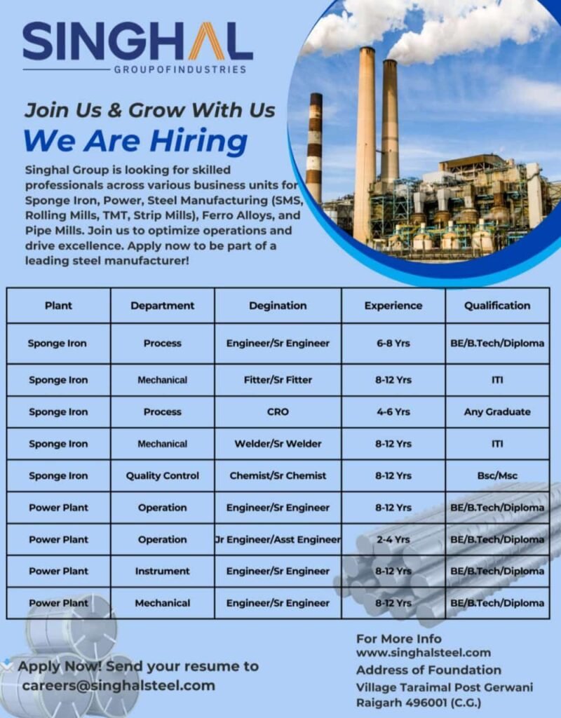 Singhal Group, Engineer,