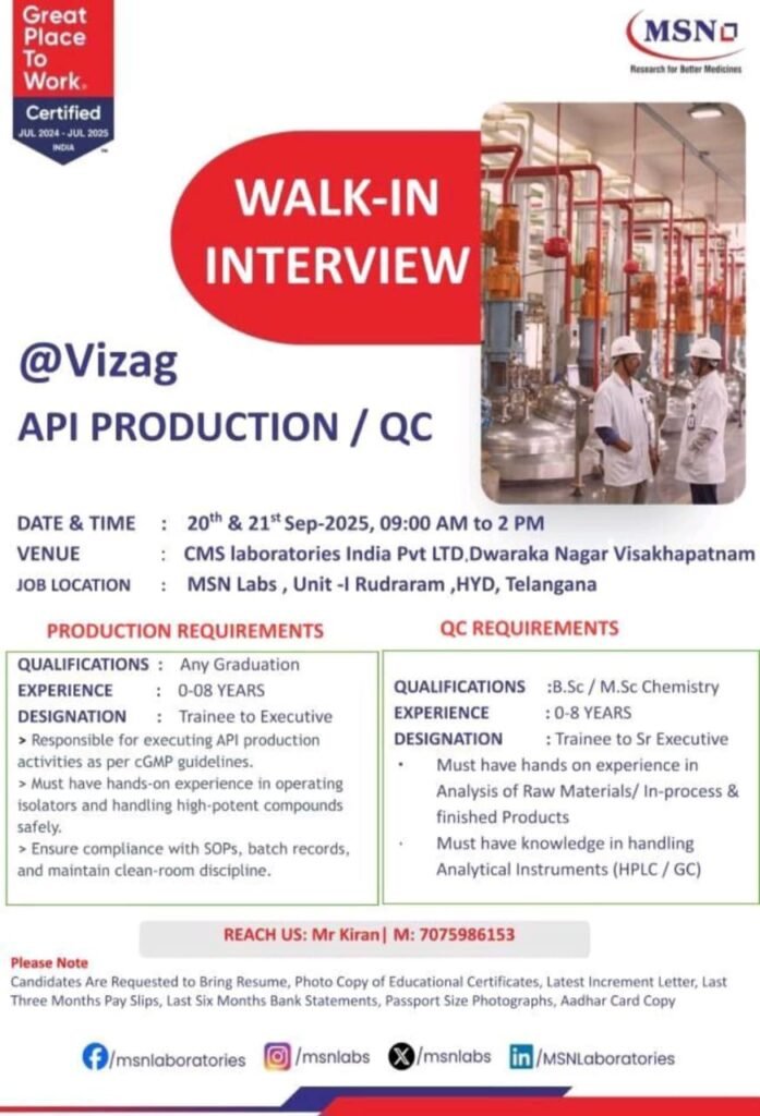 Walk-In Interview