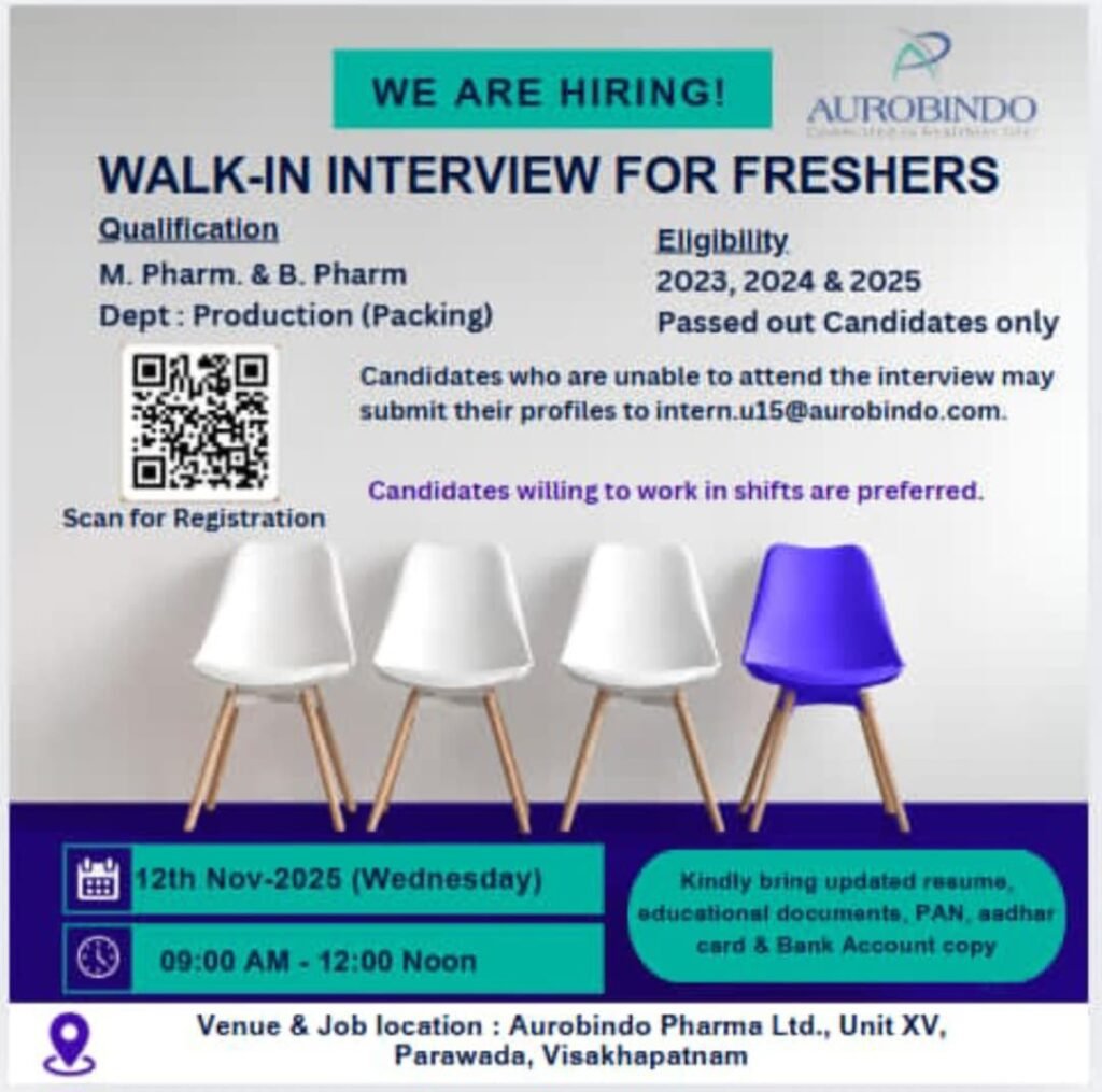 Walk-in Interview for Freshers