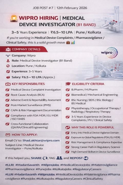 Medical Device Investigator Job